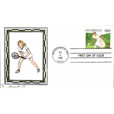 #2498 Summer Olympics - Tennis Greenlee FDC