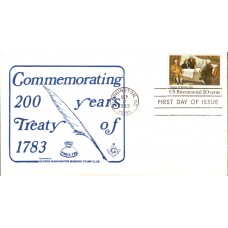 #2052 Treaty of Paris GW Masonic FDC