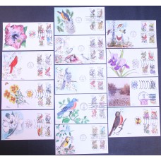 #1953-2002 Birds - Flowers Ham FDC Set