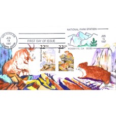 #2319 Pika - #2323 Mountain Goat Ham FDC