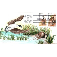 #2331 Raccoon - #2334 Canada Goose Ham FDC