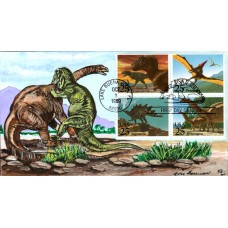 #2422-25 Dinosaurs Hamilton FDC