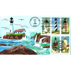 #2470-74 Lighthouses Hamilton FDC