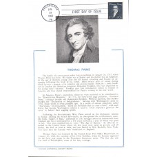 #1292 Thomas Paine Hammond FDC