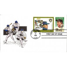 #2417 Lou Gehrig Combo Harkness FDC