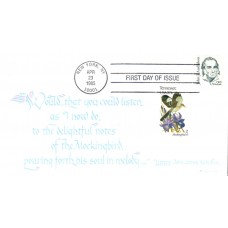 #1863 John J. Audubon Combo Heartland FDC