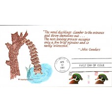 #2484-85 Wood Duck Heartland FDC