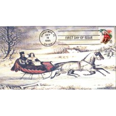 #3013 Sledding Children Heritage FDC