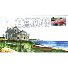 #3581 Greetings From Massachusetts Heritage FDC