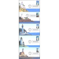 #4146-50 Pacific Lighthouses Heritage FDC Set