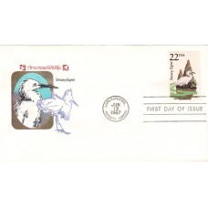 #2321 Snowy Egret Farnam FDC