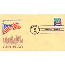 #3277 Flag Over City Farnam FDC