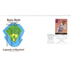 #3408h Babe Ruth Farnam FDC