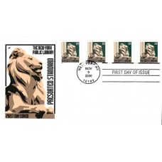 #3447 NY Public Library Lion Farnam FDC