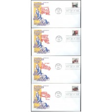 #3638-41 Antique Toys Farnam FDC Set