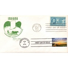 #5091 Indiana Statehood Dual Farnam FDC