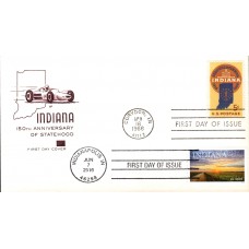 #5091 Indiana Statehood Dual Farnam FDC