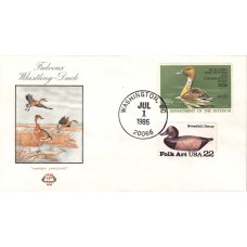 #RW53 Fulvous Whistling Duck Farnam FDC