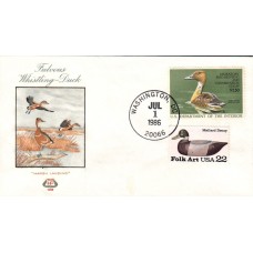 #RW53 Fulvous Whistling Duck Farnam FDC