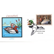 #RW60 Canvasbacks Farnam FDC