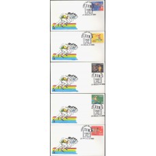 #2553-57 Summer Olympics Hidalgo FDC Set