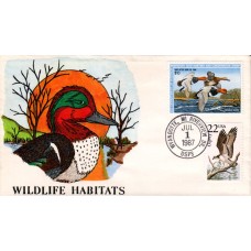 #RW54 Redhead Ducks Hidalgo FDC