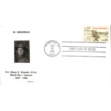 #2154 World War I Veterans HJS FDC