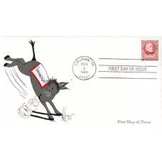 #2587 James Polk Homespun FDC