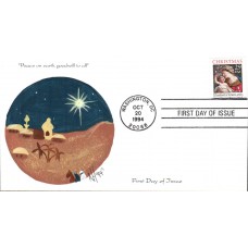 #2871A Madonna and Child Homespun FDC