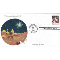 #2871 Madonna and Child Homespun FDC