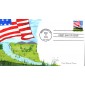 #2919 Flag Over Field Homespun FDC