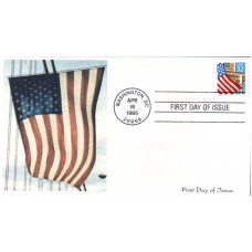 #2920 Flag Over Porch Homespun FDC