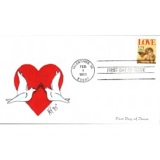 #2948 Love - Cherub Homespun FDC