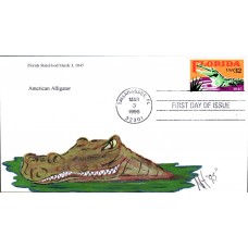 #2950 Florida Statehood Homespun FDC