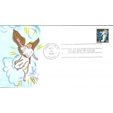 #3012 Midnight Angel Homespun FDC