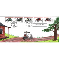 #3019-23 Antique Automobiles Homespun FDC