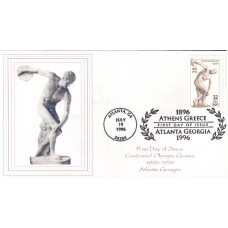 #3087 Olympic Discobolus Homespun FDC