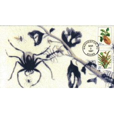 #3126-27 Merian Botanical Prints Homespun FDC