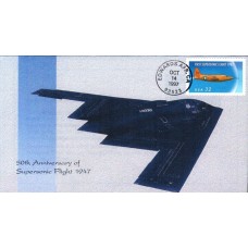 #3173 First Supersonic Flight Homespun FDC