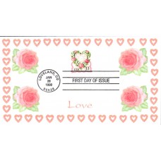 #3274 Victorian Love Homespun FDC