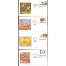 #3310-13 Tropical Flowers Homespun FDC Set