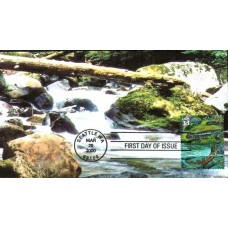 #3378g Pacific Coast Salamander Homespun FDC