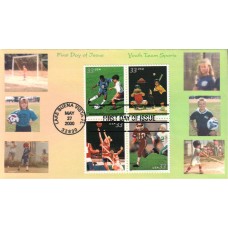 #3399-3402 Youth Team Sports Homespun FDC