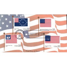 #3403i-l Stars and Stripes Homespun FDC