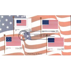 #3403q-t Stars and Stripes Homespun FDC