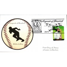 #3408b Eddie Collins Homespun Homespun FDC