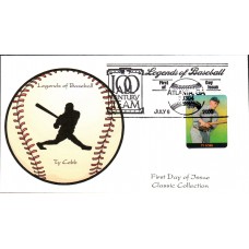 #3408d Ty Cobb Homespun FDC