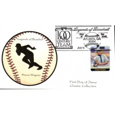 #3408q Honus Wagner Homespun FDC