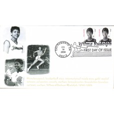 #3422 Wilma Rudolph Homespun FDC