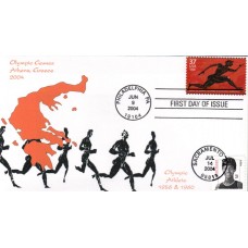 #3422 Wilma Rudolph Dual Homespun FDC